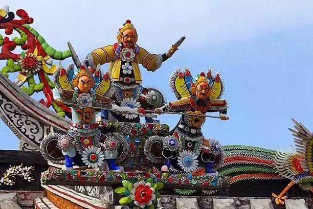 潮州嵌瓷，屋頂生花