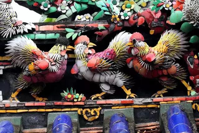 潮州嵌瓷，屋頂生花